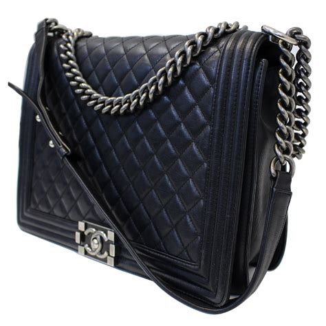 chanel boy flap bag black|chanel boy bag inside.